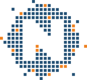 blue and orange netprotechs logo