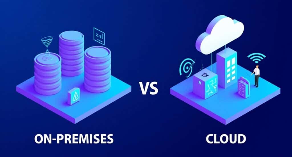 Cloud vs on-premise IT infrastructure comparison for businesses