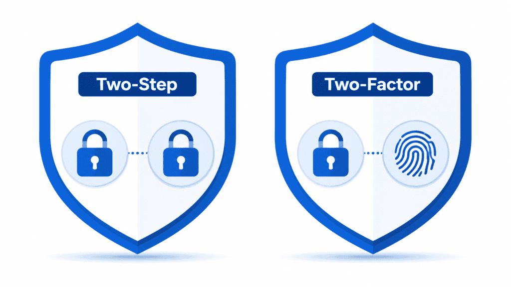 Two-Factor Authentication vs Two-Step Verification